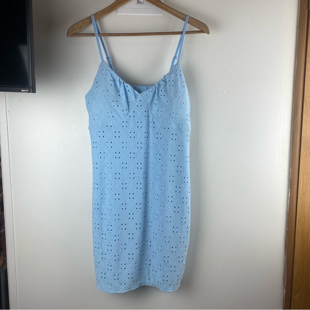 No Boundaries NWT Eyelet Bodycon Dress Size Large NoBo